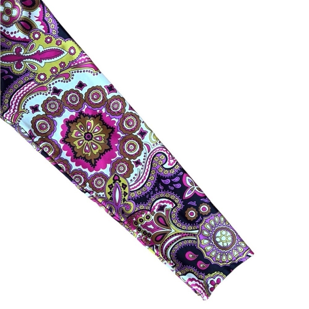 EUC Jude Connolly Diane Faux Wrap Stretch
Dress Black Paisley Large Retail $248 - Picture 4 of 8